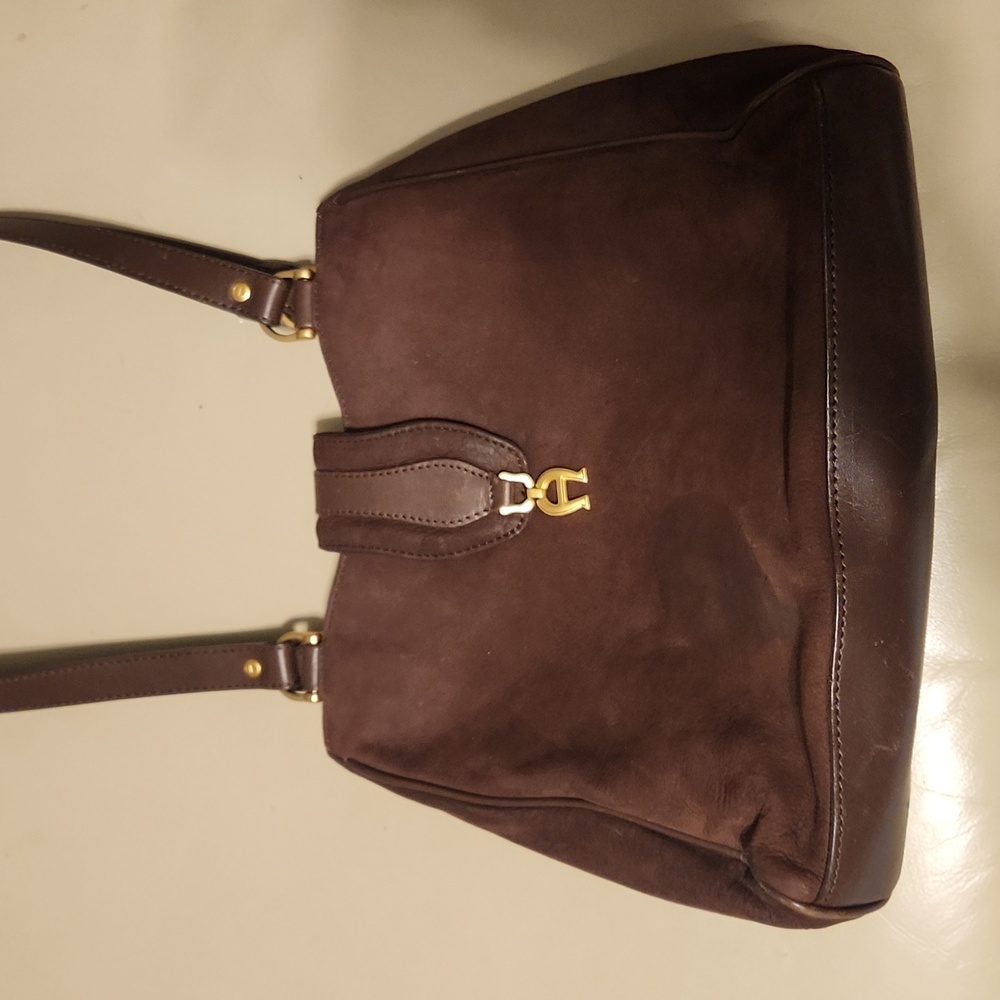 Make offer! Etienne Aigner Chocolate suede shoulder bag